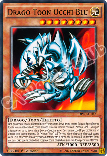 DPBC-IT043 Drago Toon Occhi Blu comune 1a edizione (IT) -NEAR MINT-