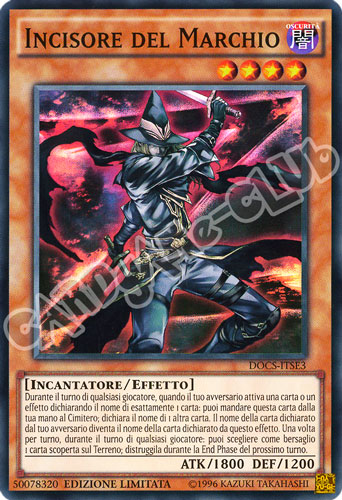 DOCS-ITSE3 Incisore del Marchio super rara Edizione Limitata (IT) -NEAR MINT-