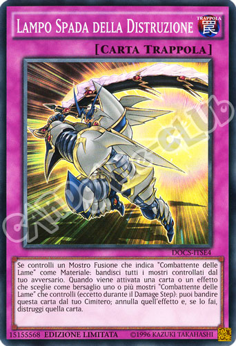 DOCS-ITSE4 Lampo Spada della Distruzione super rara Edizione Limitata (IT) -NEAR MINT-