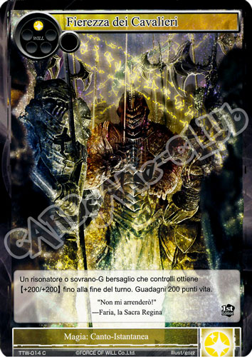 TTW1-IT014 Fierezza dei Cavalieri comune normale (IT) -NEAR MINT-