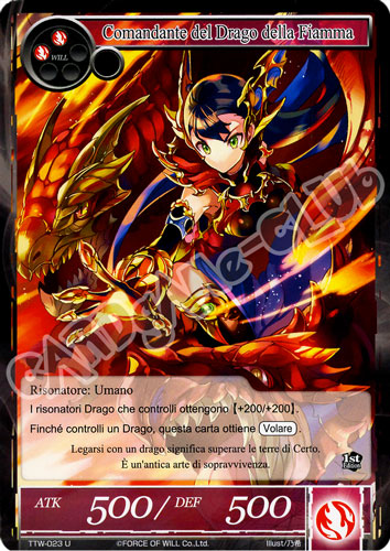 TTW1-IT023 Comandante del Drago della Fiamma non comune normale (IT) -NEAR MINT-
