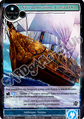 TTW1-IT041 Nave da Invasione, Cerva d'Oro rara normale (IT) -NEAR MINT-
