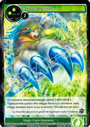 TTW1-IT055 Attacco Bestiale comune normale (IT) -NEAR MINT-