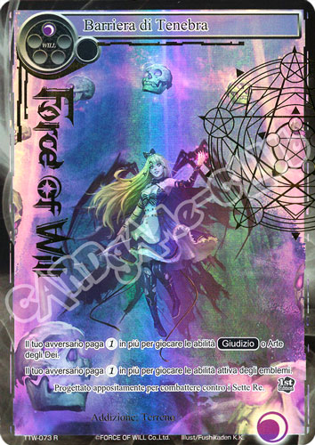 TTW1-IT073 Barriera di Tenebra rara parallel (IT) -NEAR MINT-