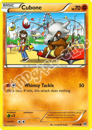 077 / 162 Cubone comune normale (EN) -NEAR MINT-