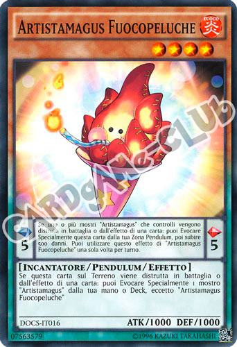 DOCS-IT016 Artistamagus Fuocopeluche comune unlimited (IT) -NEAR MINT-