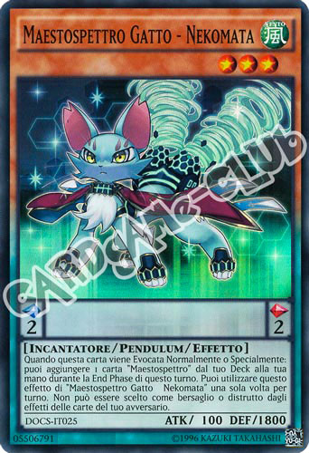 DOCS-IT025 Maestospettro Gatto - Nekokmata super rara unlimited (IT) -NEAR MINT-