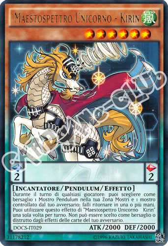 DOCS-IT029 Maestospretto Unicorno - Kirin rara unlimited (IT) -NEAR MINT-