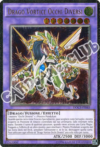 DOCS-IT045 Drago Vortice Occhi Diversi rara ultimate unlimited (IT) -NEAR MINT-
