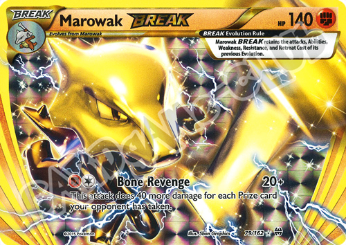079 / 162 Marowak BREAK rara BREAK foil (EN) -NEAR MINT-