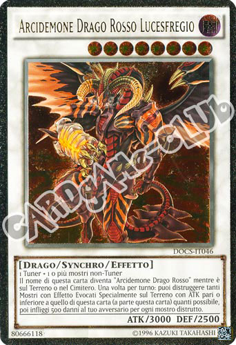 DOCS-IT046 Arcidemone Drago Rosso Lucesfregio rara ultimate unlimited (IT) -NEAR MINT-