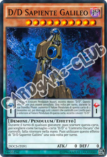 DOCS-IT091 D/D Sapeinte Galileo comune unlimited (IT) -NEAR MINT-