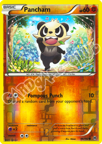 086 / 162 Pancham comune foil reverse (EN) -NEAR MINT-