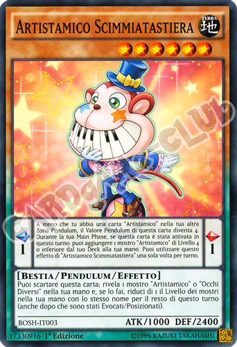 BOSH-IT003 Artistamico Scimmiatastiera comune 1a Edizione (IT)  -GOOD-