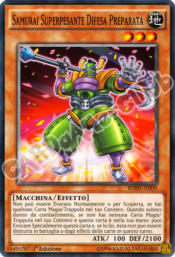 BOSH-IT009 Samurai Superpesante Difesa Preparata comune 1a Edizione (IT) -NEAR MINT-