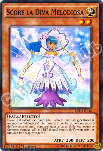 BOSH-IT013 Score la Diva Melodiosa comune 1a Edizione (IT) -NEAR MINT-