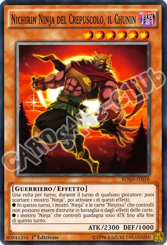 BOSH-IT016 Nichirin Ninja del Crepuscolo, il Chunin comune 1a Edizione (IT) -NEAR MINT-
