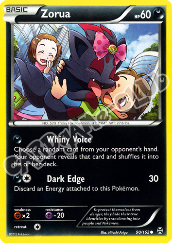 090 / 162 Zorua comune normale (EN) -NEAR MINT-