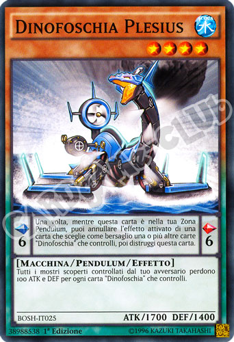 BOSH-IT025 Dinofoschia Plesius comune 1a Edizione (IT)  -GOOD-