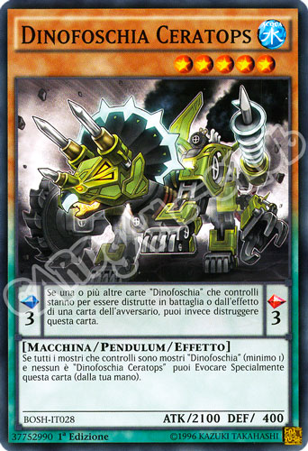 BOSH-IT028 Dinofoschia Ceratops comune 1a Edizione (IT) -NEAR MINT-