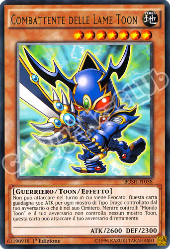 BOSH-IT038 Combattente delle Lame Toon rara 1a Edizione (IT) -NEAR MINT-
