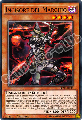 BOSH-IT041 Incisore del Marchio comune 1a Edizione (IT) -NEAR MINT-