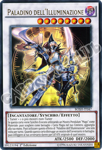 BOSH-IT047 Paladino dell'Illuminazione ultra rara 1a Edizione (IT) -NEAR MINT-