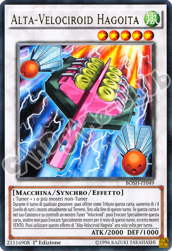 BOSH-IT049 Alta-Velociroid Hagoita rara 1a Edizione (IT) -NEAR MINT-