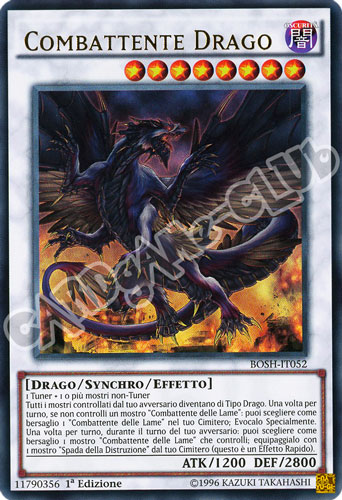 BOSH-IT052 Combattente Drago ultra rara 1a Edizione (IT) -NEAR MINT-