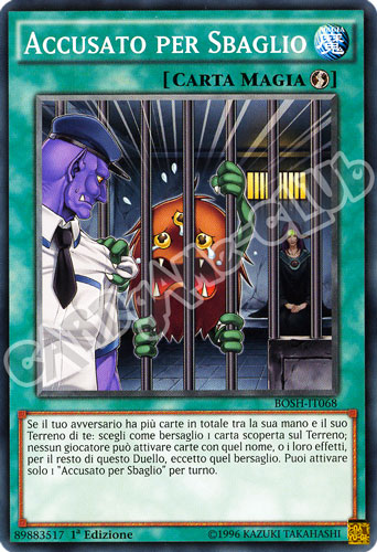 BOSH-IT068 Accusato per Sbaglio comune 1a Edizione (IT) -NEAR MINT-