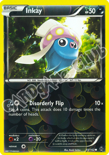 093 / 162 Inkay comune foil reverse (EN) -NEAR MINT-