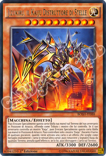 BOSH-IT088 Jizukiru, il Kaiju Distruttore di Stelle rara 1a Edizione (IT) -NEAR MINT-