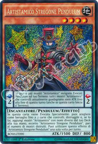 BOSH-IT090 Artistamico Stregone Pendulum rara segreta 1a Edizione (IT) -NEAR MINT-