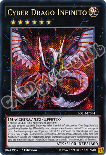 BOSH-IT094 Cyber Drago Infinito rara segreta 1a Edizione (IT) -NEAR MINT-