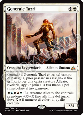 019 / 184 Generale Tazri rara mitica normale (IT) -NEAR MINT-
