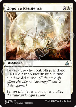 026 / 184 Opporre Resistenza non comune normale (IT) -NEAR MINT-