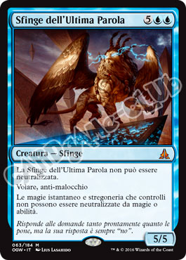 063 / 184 Sfinge dell'Ultima Parola rara mitica normale (IT) -NEAR MINT-