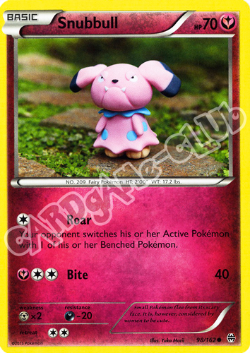 098 / 162 Snubbull comune normale (EN) -NEAR MINT-
