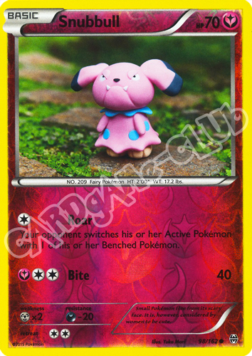 098 / 162 Snubbull comune foil reverse (EN) -NEAR MINT-