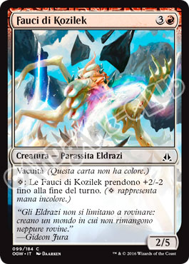 099 / 184 Fauci di Kozilek comune normale (IT) -NEAR MINT-