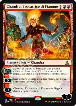 104 / 184 Chandra, Evocatrice di Fiamme rara mitica normale (IT) -NEAR MINT-