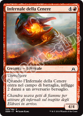 105 / 184 Infernale della Cenere comune normale (IT) -NEAR MINT-