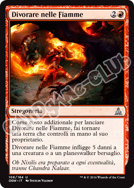 106 / 184 Divorare nelle Fiamme non comune normale (IT) -NEAR MINT-