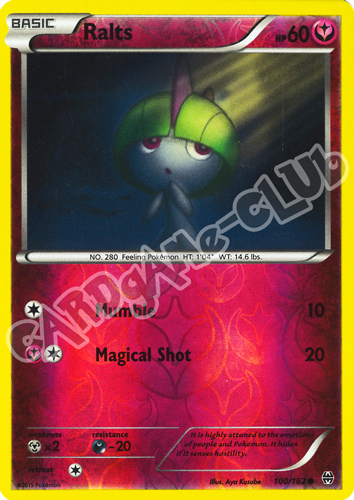 100 / 162 Ralts comune foil reverse (EN) -NEAR MINT-