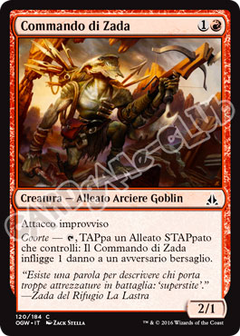 120 / 184 Commando di Zada comune normale (IT) -NEAR MINT-