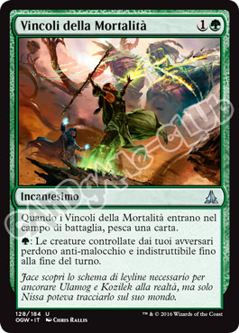 128 / 184 Vincoli della Mortalita' non comune normale (IT) -NEAR MINT-