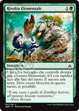 130 / 184 Rivolta Elementale comune normale (IT) -NEAR MINT-