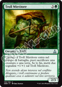 133 / 184 Troll Mietitore non comune normale (IT) -NEAR MINT-