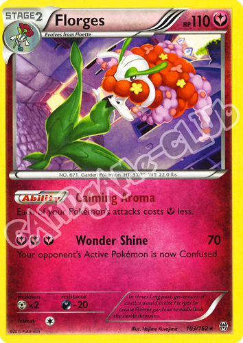 103 / 162 Florges rara normale (EN) -NEAR MINT-