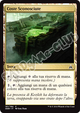 181 / 184 Coste Sconosciute comune normale (IT) -NEAR MINT-